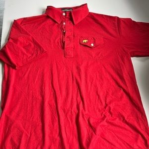 Jack Nicklaus red golf shirt XL